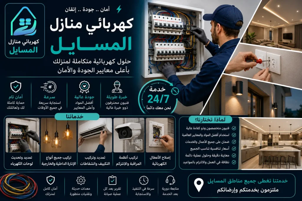 كهربائي منازل المسايل